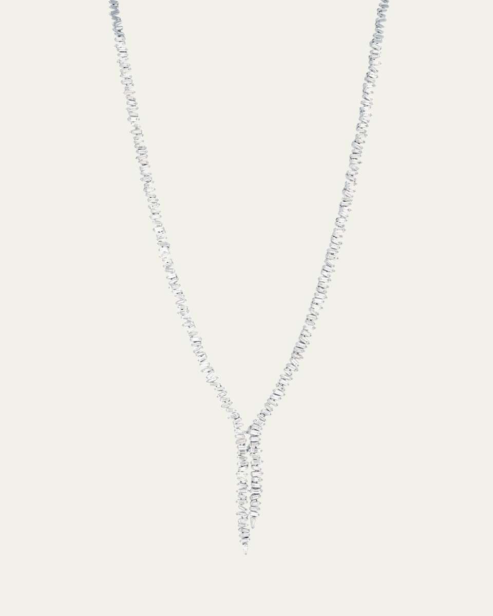 18K White Gold Classic Diamond Bolero Necklace
